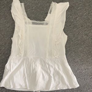 White lace tank top